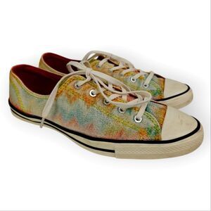 Converse Missoni Multicolor Zigzag Sneakers low top shoes size 7